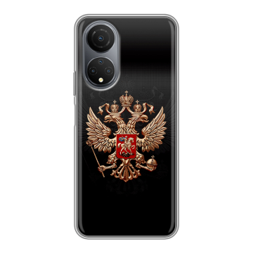 Силиконовый чехол на Huawei Honor X7 с принтом Герб России