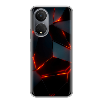Силиконовый чехол на Huawei Honor X7 с принтом Яркие абстракции