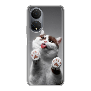 Силиконовый чехол на Huawei Honor X7 с принтом Коты