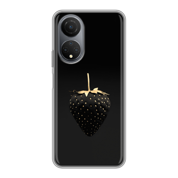Силиконовый чехол на Huawei Honor X7 с принтом Черная клубника