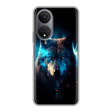 Силиконовый чехол на Huawei Honor X7 с принтом Волк ночной Силиконовый чехол на Huawei Honor X7 с принтом Волк ночной
