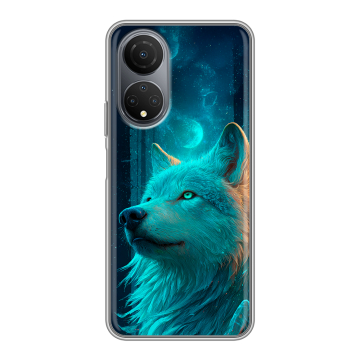 Силиконовый чехол на Huawei Honor X7 с принтом бабочки саккура