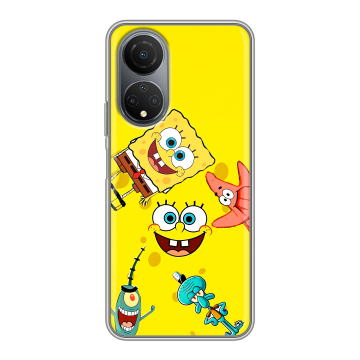 Силиконовый чехол на Huawei Honor X7 с принтом Спанч боб Спанчбоб