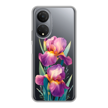 Силиконовый чехол на Huawei Honor X7 с принтом Цветы орхидеи