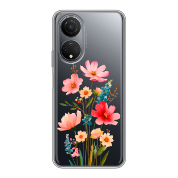 Силиконовый чехол на Huawei Honor X7 с принтом Цветы