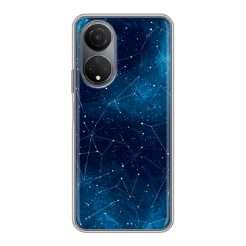 Силиконовый чехол на Huawei Honor X7 с принтом Космос звезды