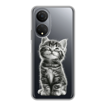 Силиконовый чехол на Huawei Honor X7 с принтом Котенок