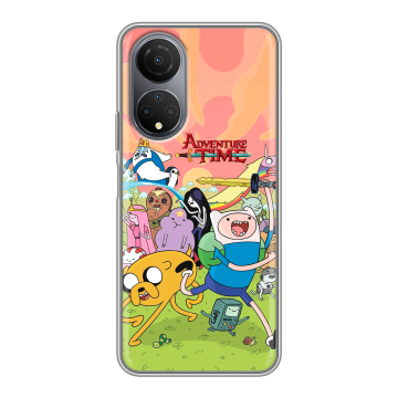 Силиконовый чехол на Huawei Honor X7 с принтом Adventure time Время приключений