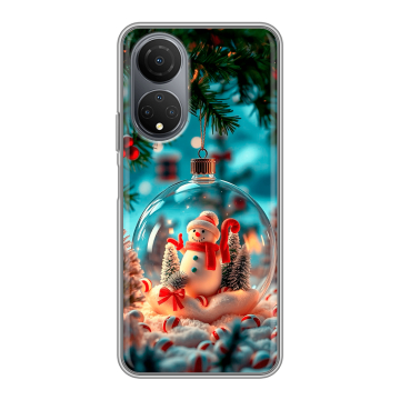 Силиконовый чехол на Huawei Honor X7 с принтом Новый год