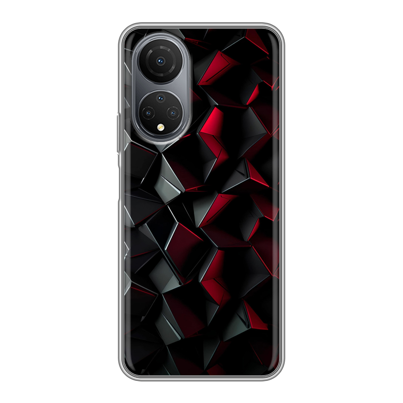 Силиконовый противоударный чехол на Huawei Honor X7 с принтом Абстракция Силиконовый противоударный чехол на Huawei Honor X7 с принтом Абстракция