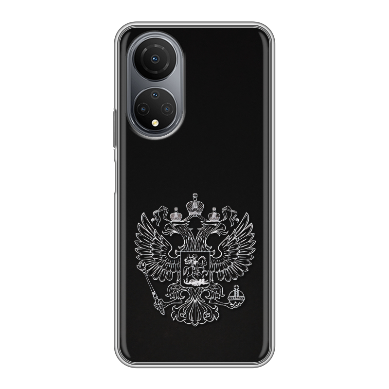 Силиконовый чехол на Huawei Honor X7 с принтом Герб России Силиконовый чехол на Huawei Honor X7 с принтом Герб России
