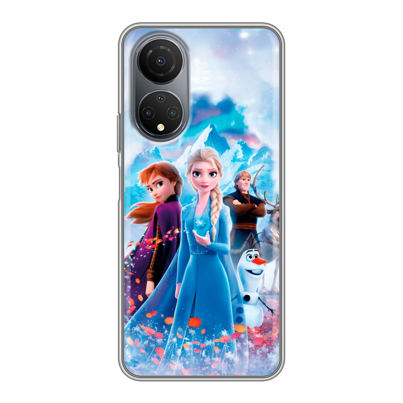 Силиконовый чехол на Huawei Honor X7 с принтом Холодное сердце Frozen Силиконовый чехол на Huawei Honor X7 с принтом Холодное сердце Frozen