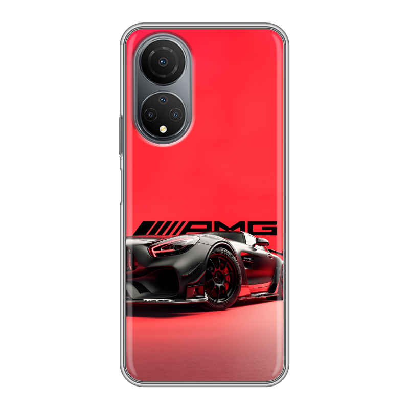 Силиконовый чехол на Huawei Honor X7 с принтом Мерседес Mercedes AMG Силиконовый чехол на Huawei Honor X7 с принтом Мерседес Mercedes AMG