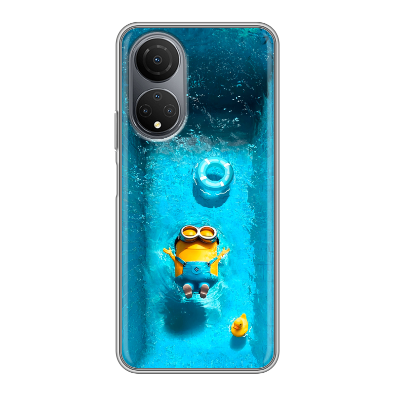 Силиконовый чехол на Huawei Honor X7 с принтом Миньоны Силиконовый чехол на Huawei Honor X7 с принтом Миньоны
