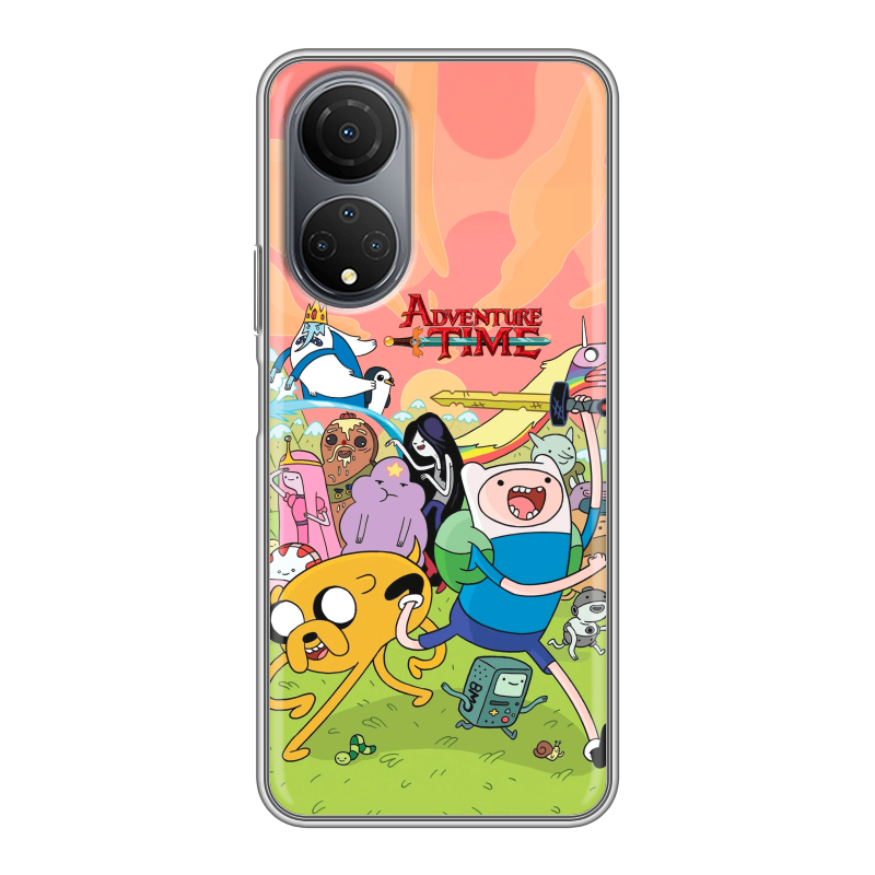 Силиконовый чехол на Huawei Honor X7 с принтом Adventure time Время приключений Силиконовый чехол на Huawei Honor X7 с принтом Adventure time Время приключений