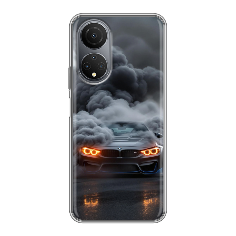 Силиконовый противоударный чехол на Huawei Honor X7 с принтом BMW БМВ Силиконовый противоударный чехол на Huawei Honor X7 с принтом BMW БМВ