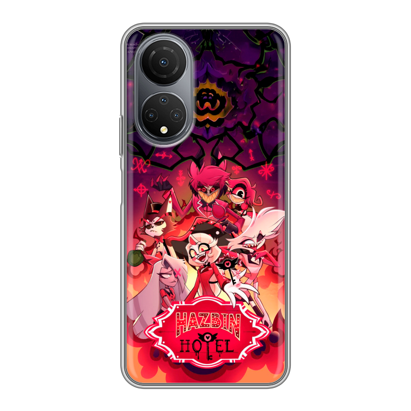 Силиконовый чехол на Huawei Honor X7 с принтом Hazbin Hotel Отель Хазбин Силиконовый чехол на Huawei Honor X7 с принтом Hazbin Hotel Отель Хазбин