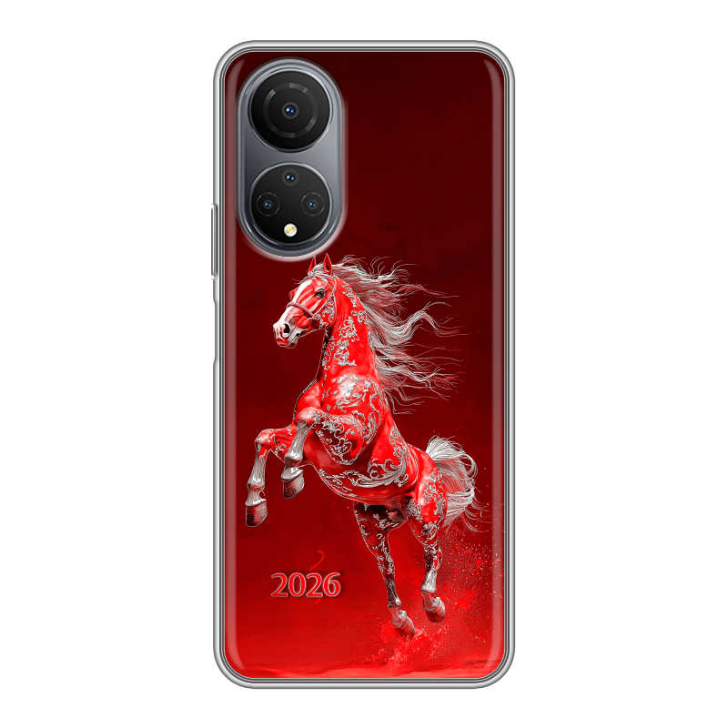 Силиконовый чехол на Huawei Honor X7 с принтом Новый год Силиконовый чехол на Huawei Honor X7 с принтом Новый год