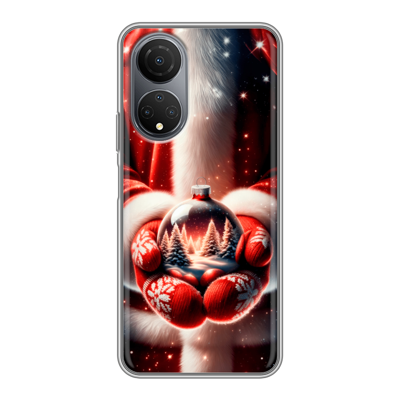 Силиконовый чехол на Huawei Honor X7 с принтом Новый год Силиконовый чехол на Huawei Honor X7 с принтом Новый год