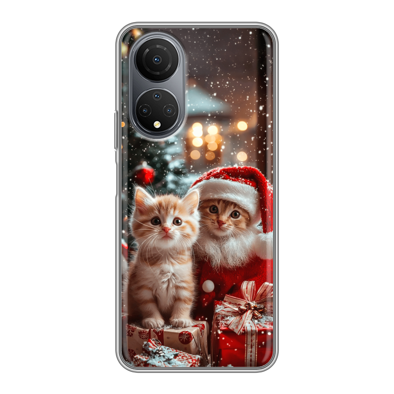 Силиконовый чехол на Huawei Honor X7 с принтом Новый год Силиконовый чехол на Huawei Honor X7 с принтом Новый год