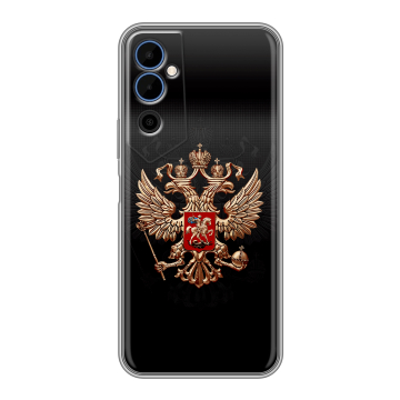 Силиконовый чехол на Tecno Pova Neo 2 с принтом Герб России Силиконовый чехол на Tecno Pova Neo 2 с принтом Герб России