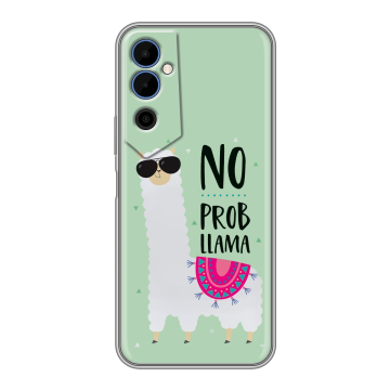 Силиконовый чехол на Tecno Pova Neo 2 с принтом Лама Силиконовый чехол на Tecno Pova Neo 2 с принтом Лама