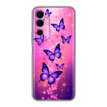 Силиконовый чехол на Tecno Pova Neo 2 с принтом Бабочки Силиконовый чехол на Tecno Pova Neo 2 с принтом Бабочки