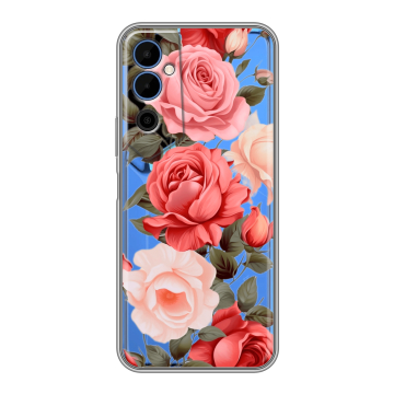 Силиконовый чехол на Tecno Pova Neo 2 с принтом Розы