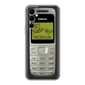 Силиконовый чехол на Tecno Pova Neo 2 с принтом Ретро Нокия