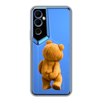 Силиконовый чехол на Tecno Pova Neo 2 с принтом Медведь Силиконовый чехол на Tecno Pova Neo 2 с принтом Медведь