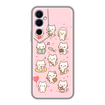 Силиконовый чехол на Tecno Pova Neo 2 с принтом Hello Kitty Хелоу Кити Силиконовый чехол на Tecno Pova Neo 2 с принтом Hello Kitty Хелоу Кити