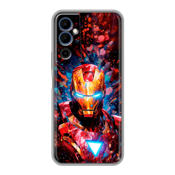 Силиконовый чехол на Tecno Pova Neo 2 с принтом Железный человек Ironman Силиконовый чехол на Tecno Pova Neo 2 с принтом Железный человек Ironman
