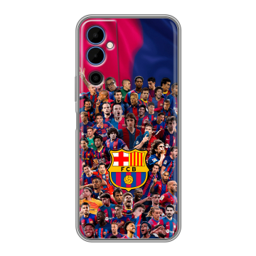 Силиконовый чехол на Tecno Pova Neo 2 с принтом Барселона Barcelona