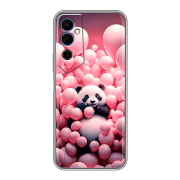 Силиконовый чехол на Tecno Pova Neo 2 с принтом Панда Силиконовый чехол на Tecno Pova Neo 2 с принтом Панда