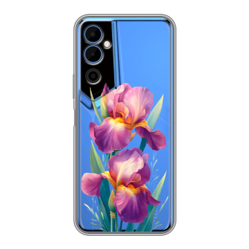 Силиконовый чехол на Tecno Pova Neo 2 с принтом Цветы орхидеи