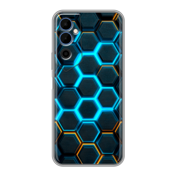 Силиконовый чехол на Tecno Pova Neo 2 с принтом Неоновые соты