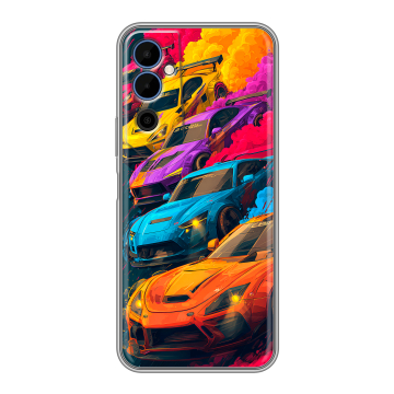 Силиконовый чехол на Tecno Pova Neo 2 с принтом Тачки