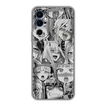 Силиконовый чехол на Tecno Pova Neo 2 с принтом Ahegao Ахегао Аниме