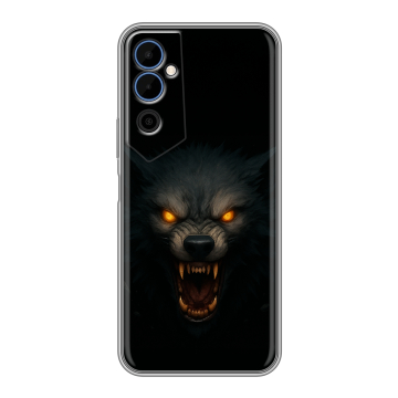 Силиконовый чехол на Tecno Pova Neo 2 с принтом Волк
