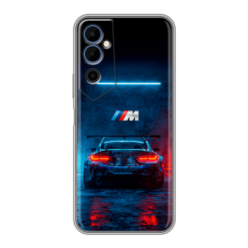 Силиконовый чехол на Tecno Pova Neo 2 с принтом BMW БМВ Силиконовый чехол на Tecno Pova Neo 2 с принтом BMW БМВ
