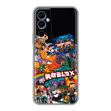 Силиконовый чехол на Tecno Pova Neo 2 с принтом Roblox Роблокс Силиконовый чехол на Tecno Pova Neo 2 с принтом Roblox Роблокс