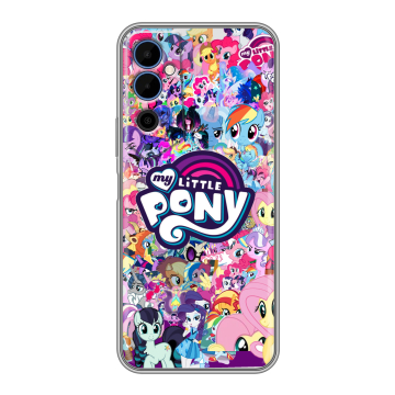 Силиконовый чехол на Tecno Pova Neo 2 с принтом My little pony Дружба чудо Силиконовый чехол на Tecno Pova Neo 2 с принтом My little pony Дружба чудо