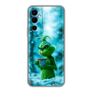 Силиконовый чехол на Tecno Pova Neo 2 с принтом Новый год гринч