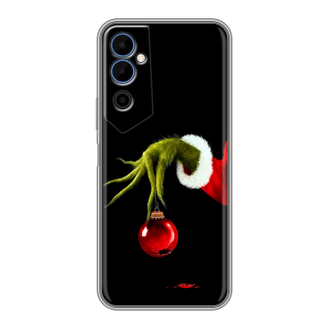 Силиконовый чехол на Tecno Pova Neo 2 с принтом Новый год Гринч