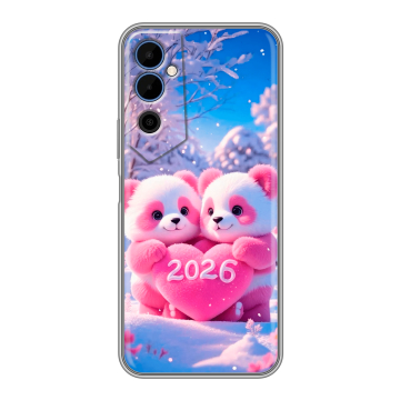 Силиконовый чехол на Tecno Pova Neo 2 с принтом Новый год