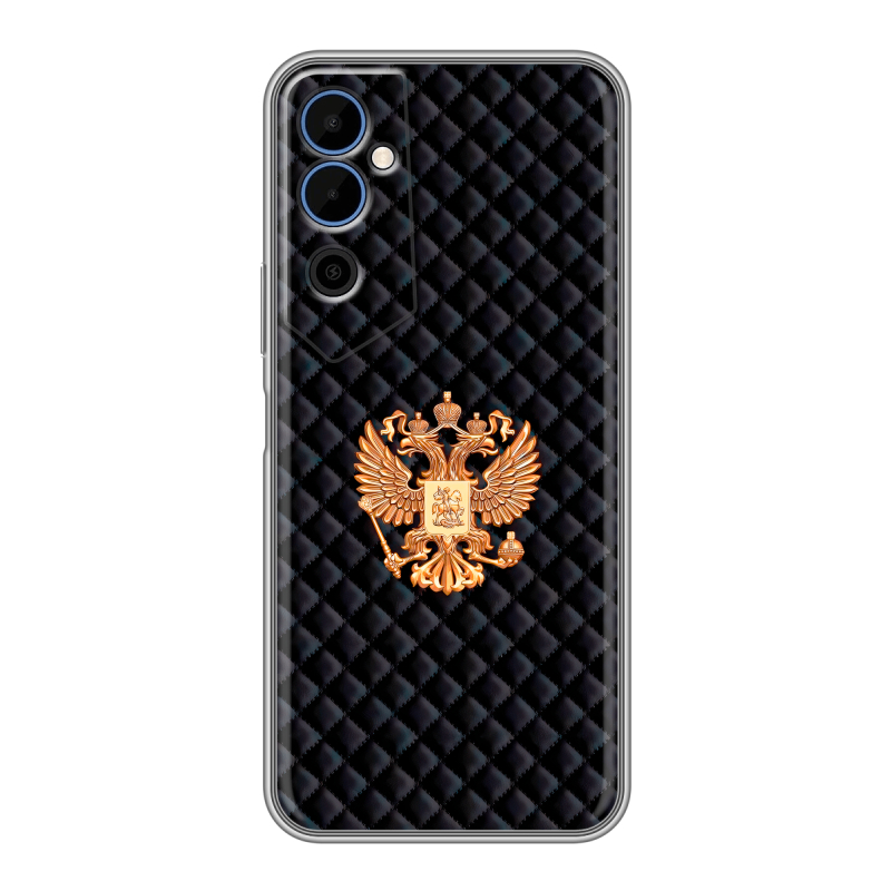 Силиконовый чехол на Tecno Pova Neo 2 с принтом Герб России принт Силиконовый чехол на Tecno Pova Neo 2 с принтом Герб России принт