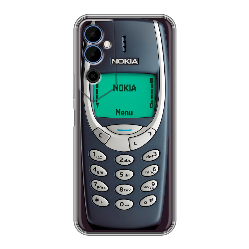 Силиконовый чехол на Tecno Pova Neo 2 с принтом Старый телефон Силиконовый чехол на Tecno Pova Neo 2 с принтом Старый телефон