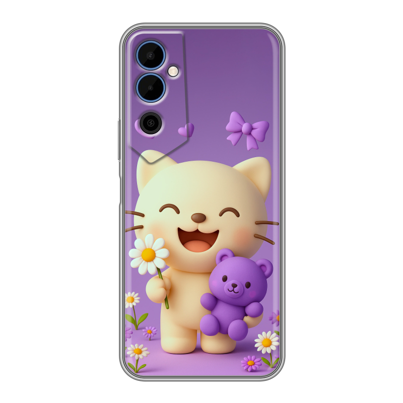 Силиконовый чехол на Tecno Pova Neo 2 с принтом для девочек Силиконовый чехол на Tecno Pova Neo 2 с принтом для девочек