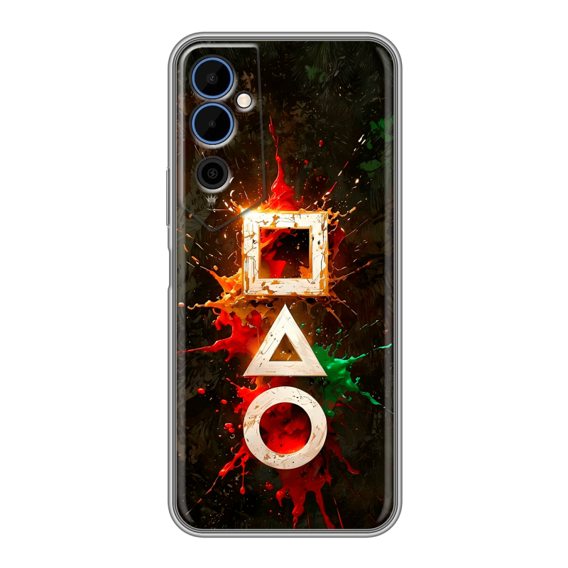 Силиконовый чехол на Tecno Pova Neo 2 с принтом Squid Game Игра кальмара Силиконовый чехол на Tecno Pova Neo 2 с принтом Squid Game Игра кальмара
