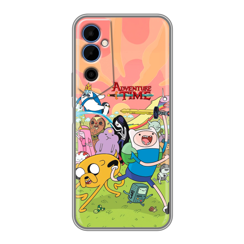 Силиконовый чехол на Tecno Pova Neo 2 с принтом Adventure time Время приключений Силиконовый чехол на Tecno Pova Neo 2 с принтом Adventure time Время приключений